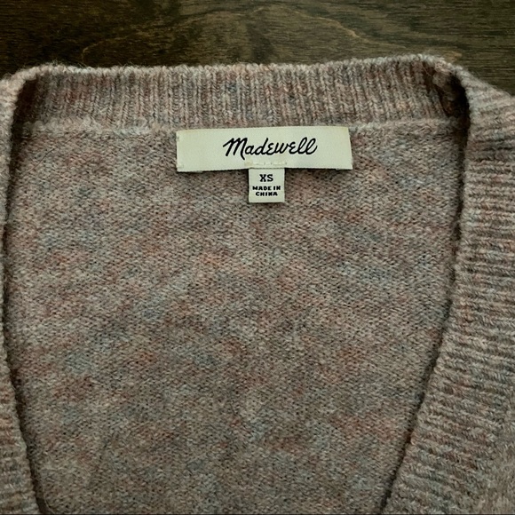 Madewell Faux Wrap Pullover Sweater - Picture 5 of 6